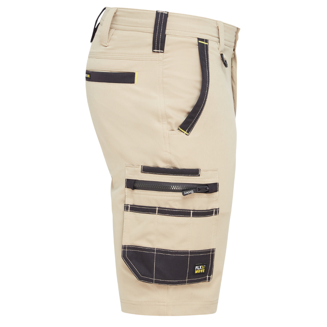 BSHC1332 Bisley Men's FLX & Move 4-Way Stretch Zip Cargo Short