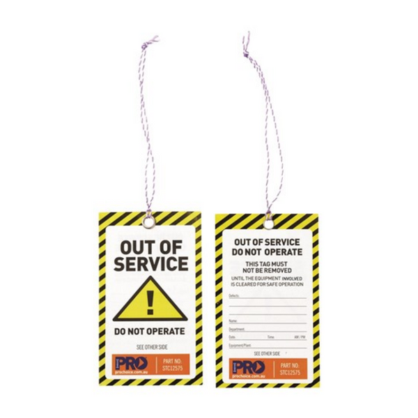Safety Tag - Caution (125mm X 75mm)