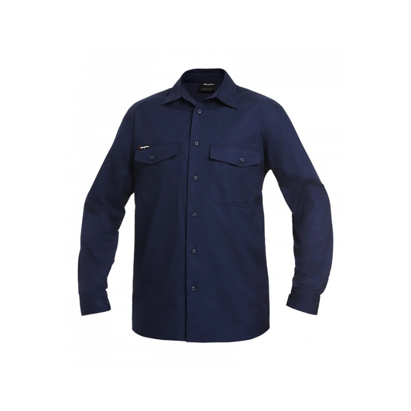 K14820 King Gee Men's WorkCool 2 Ripstop L/Sleeve shirt