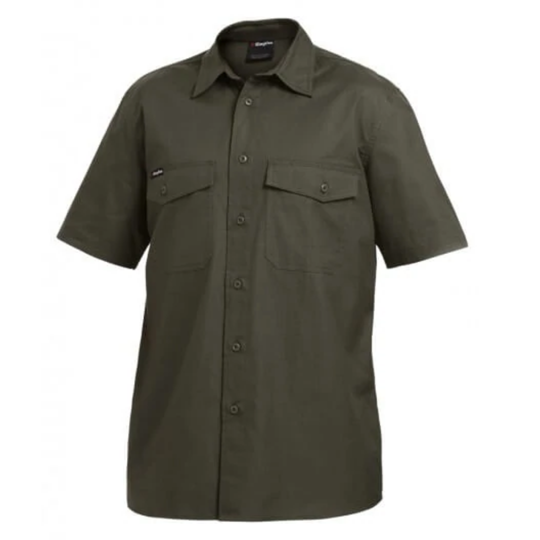 K14825 King Gee Men's  WorkCool 2 Ripstop S/Sleeve Shirt