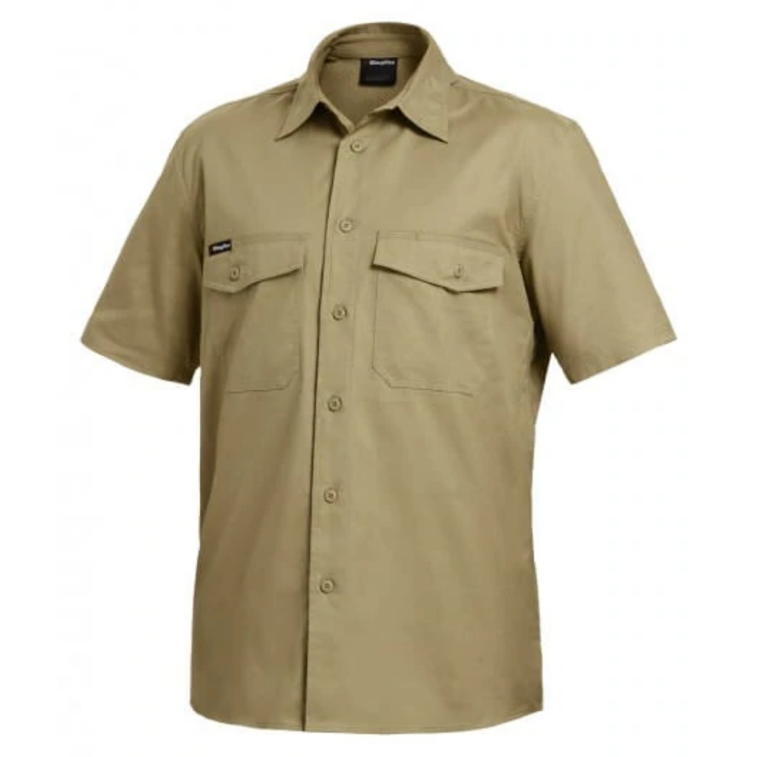 K14825 King Gee Men's  WorkCool 2 Ripstop S/Sleeve Shirt