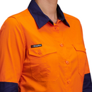 K44543 King Gee Workcool 2 Women's Hi Vis Spliced Shirt