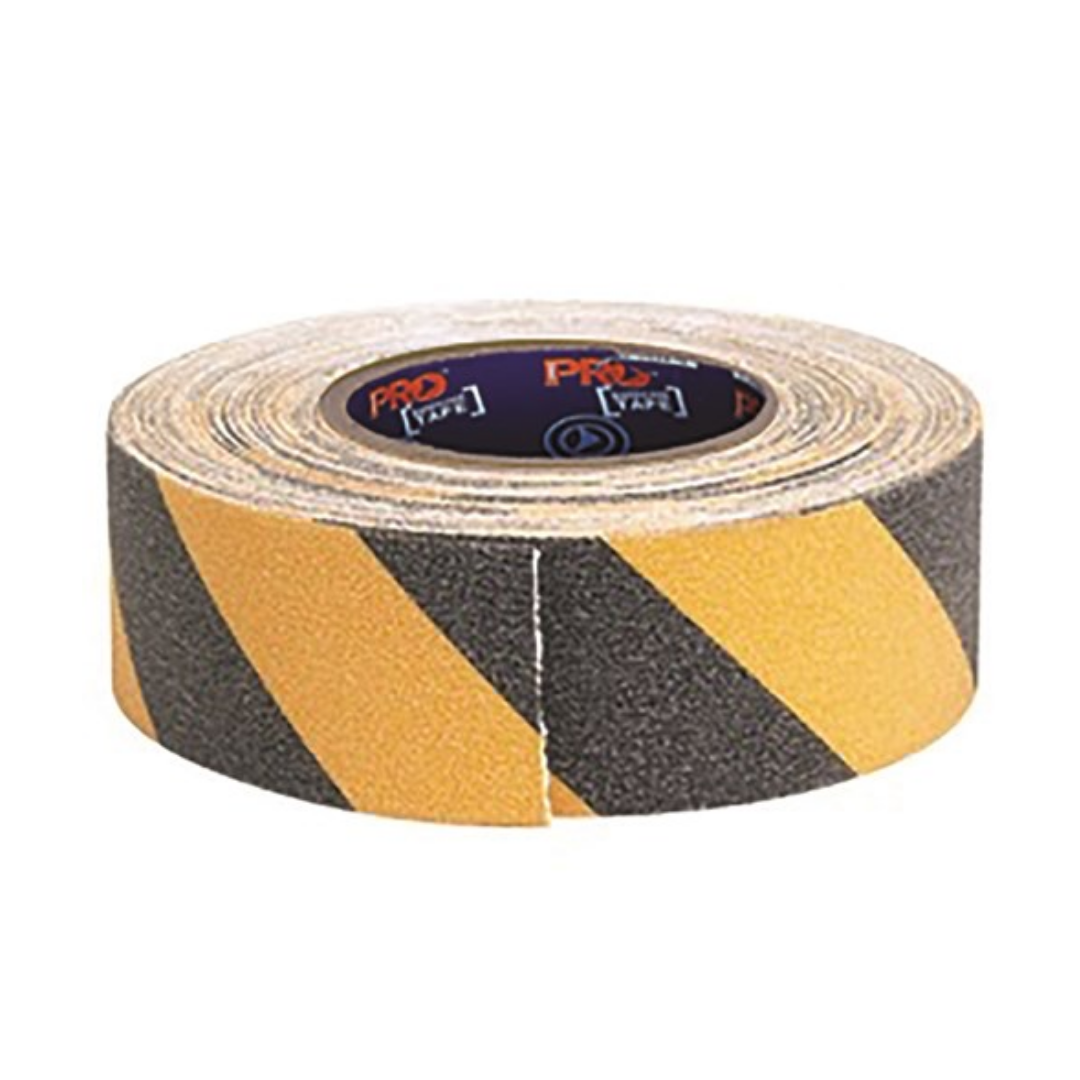 Self Adhesive Non Slip Hazard Tape Yellow & Black. 18M X 50Mm