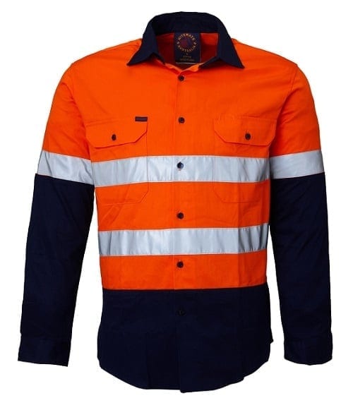 Kids Drill Shirts with Reflective Tape RM4050R