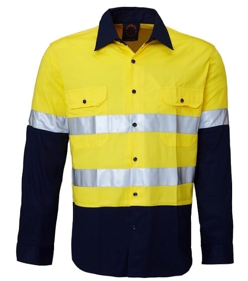 Kids Drill Shirts with Reflective Tape RM4050R