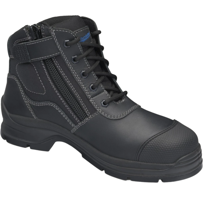 Blundstone 319 Men's Zip Side Safety Boots - Black