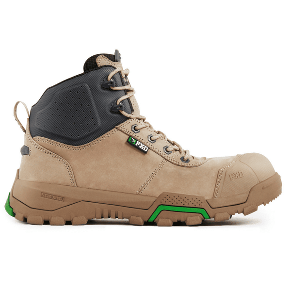 FXD WB2 Men's Mid Cut Lace Up Zip Side Work Boot