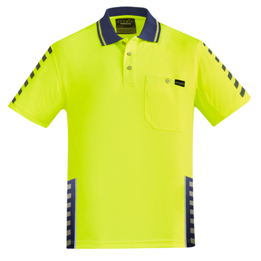 ZH320* Syzmik Men's Hi - Vis Komodo Work Polo