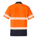 ZH535* Syzmik Men's Hi-Vis Segmented S/S Work Polo with Tape