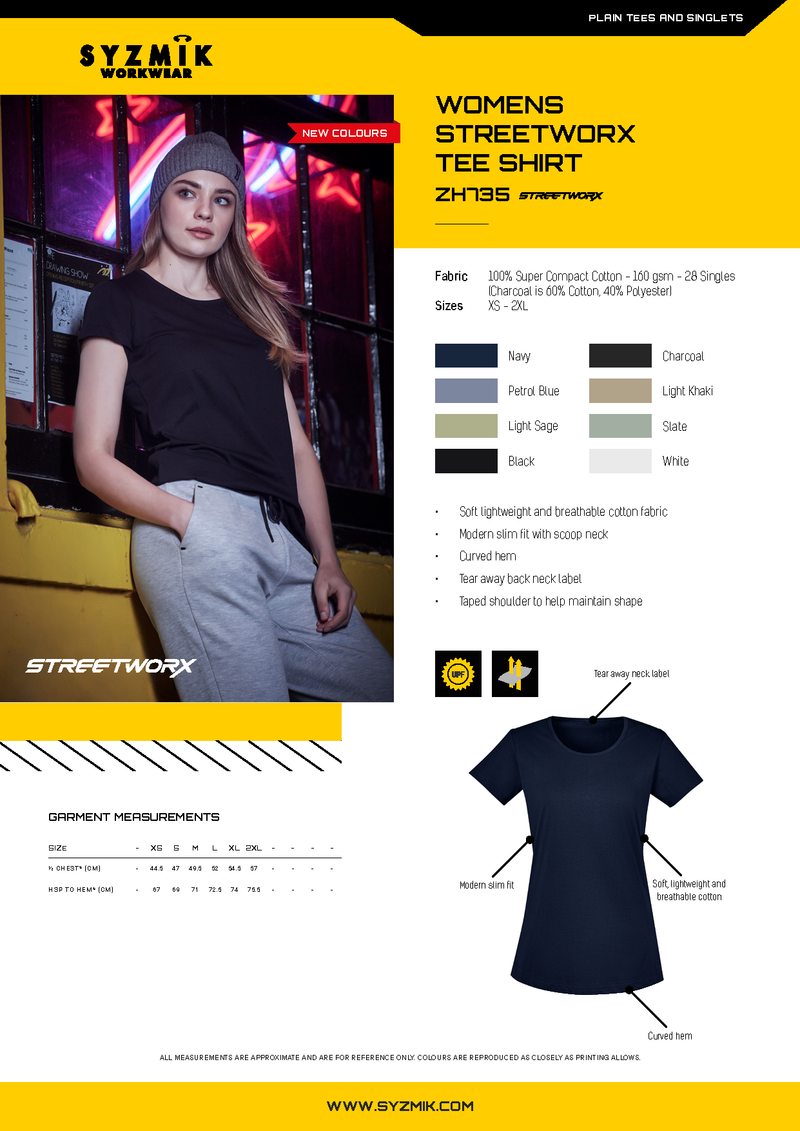 Syzmik Women's Streetworx Work Tee Shirt
