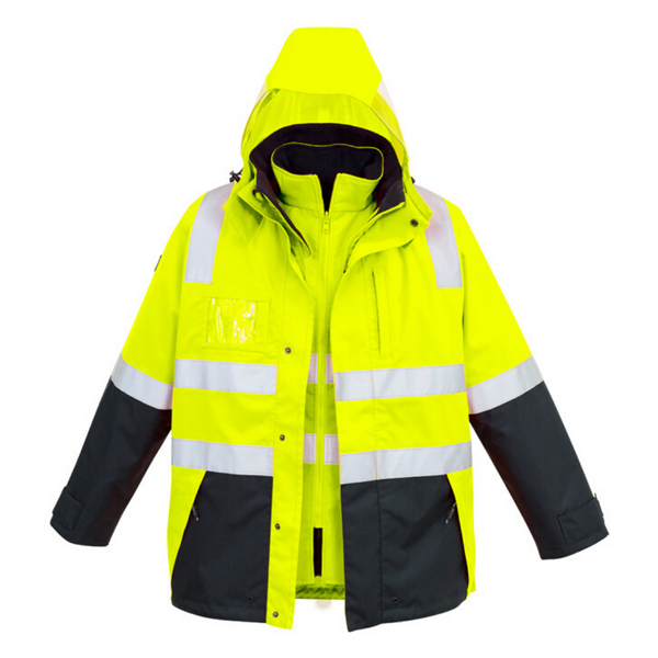 Mens hi vis rain jacket sales