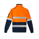 ZT567* Syzmik Men's Hi Vis 1/4 Zip Pullover with Hood - Taped