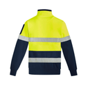 ZT567* Syzmik Men's Hi Vis 1/4 Zip Pullover with Hood - Taped