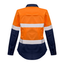 ZW720* Syzmik Womens Rugged Cooling Taped Hi Vis Spliced Work Shirt