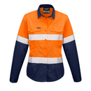 ZW720* Syzmik Womens Rugged Cooling Taped Hi Vis Spliced Work Shirt