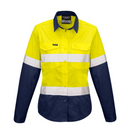 ZW720* Syzmik Womens Rugged Cooling Taped Hi Vis Spliced Work Shirt