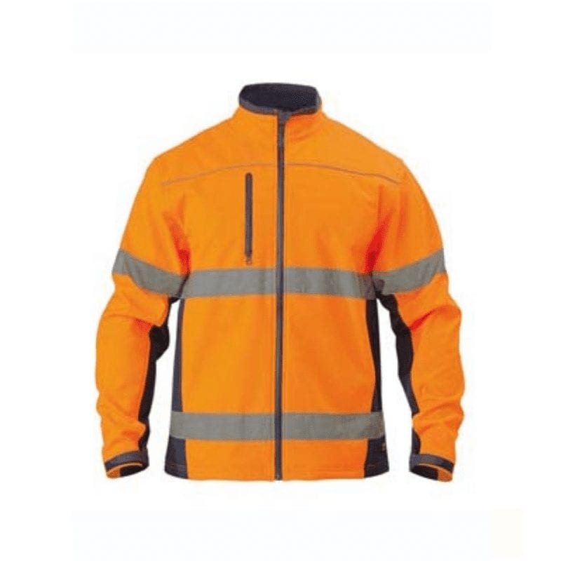 Bisley Men's Soft Shell Jacket With 3M Reflective Tape