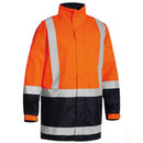 Bisley Men's Taped 2 Tone Hi Vis Rain Shell Jacket BJ6966T*