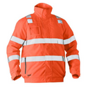 Bisley BJ6770T*  Men's/Unisex Taped Hi Vis Wet Weather Bomber Jacket