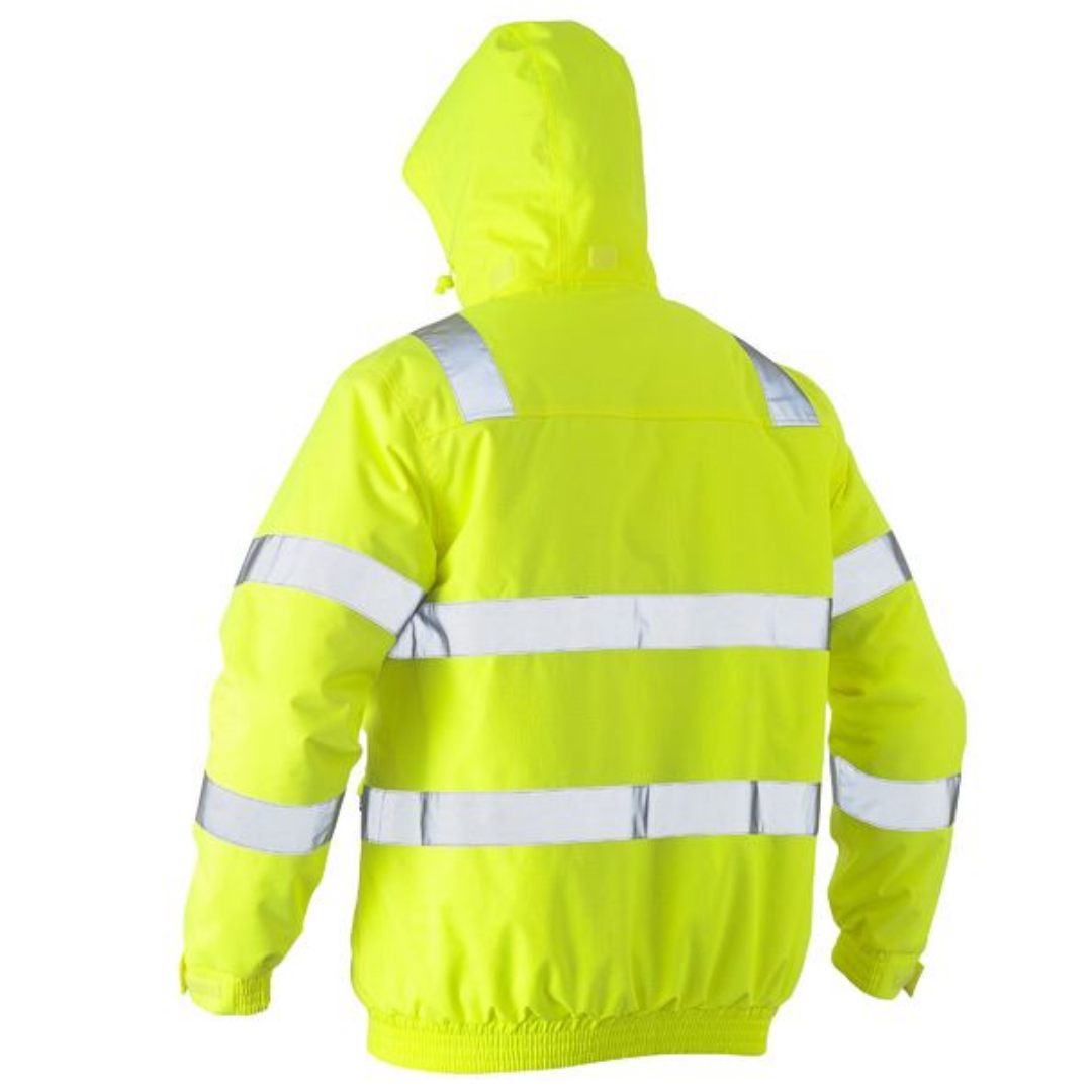 Bisley BJ6770T*  Men's/Unisex Taped Hi Vis Wet Weather Bomber Jacket