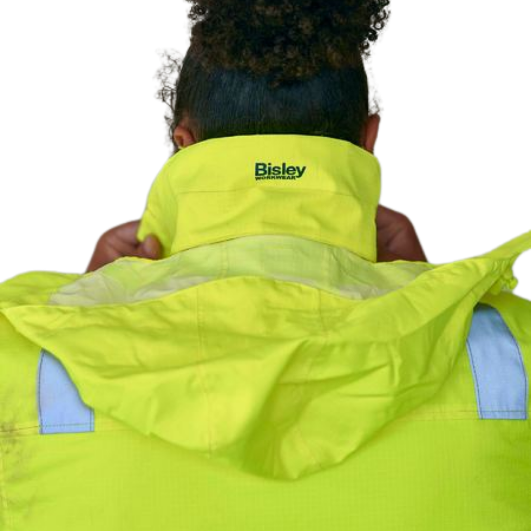Bisley BJ6770T*  Men's/Unisex Taped Hi Vis Wet Weather Bomber Jacket