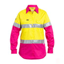 Bisley Women's Taped Hi Vis Cool Lightweight Drill Shirt BL6696T
