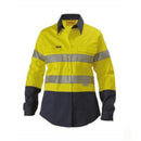 Bisley Women's Taped Hi Vis Cool Lightweight Drill Shirt BL6896