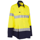Bisley Women's Taped Hi Vis Maternity Drill Shirt BLM6456T