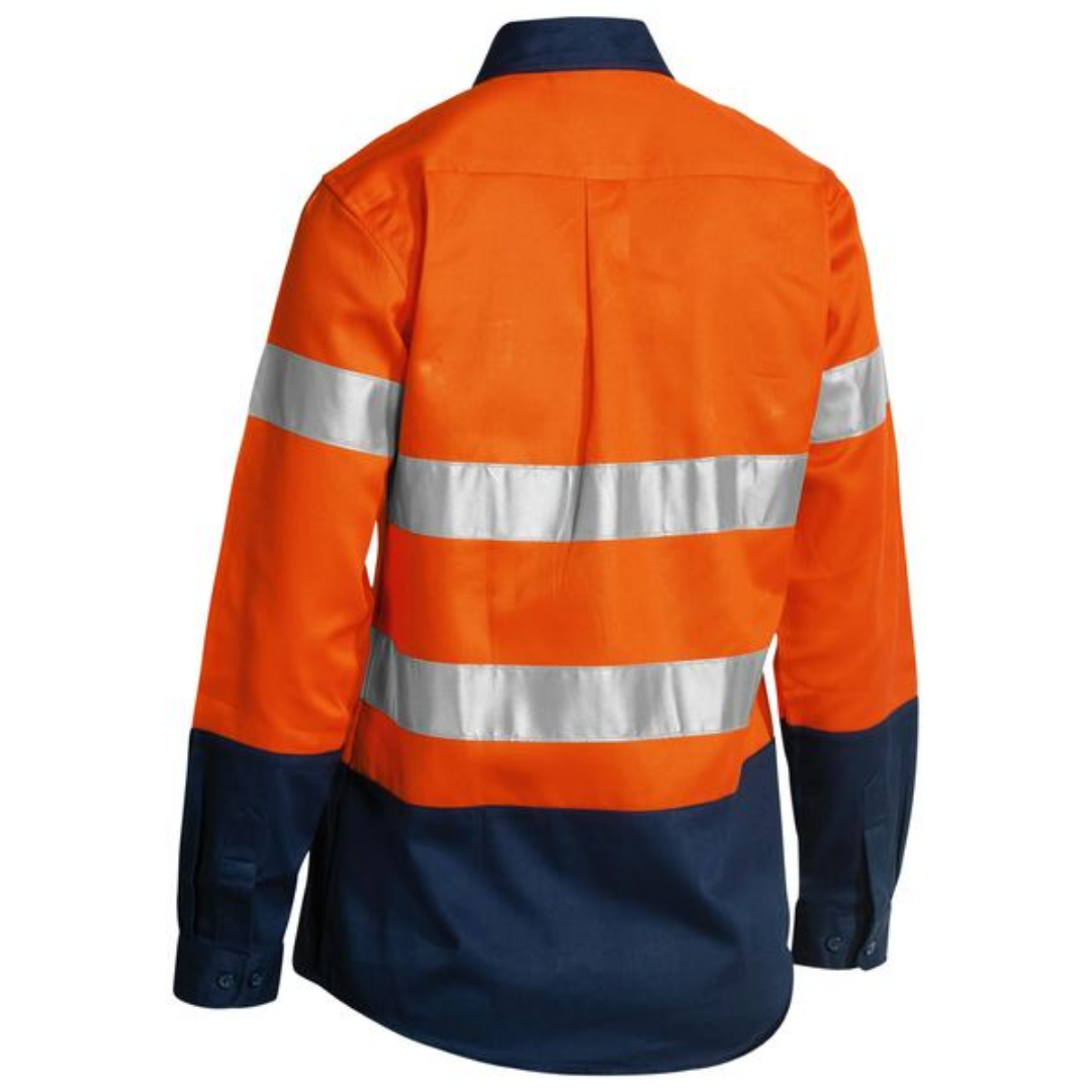 Bisley Women's Taped Hi Vis Drill Shirt BLT6456*