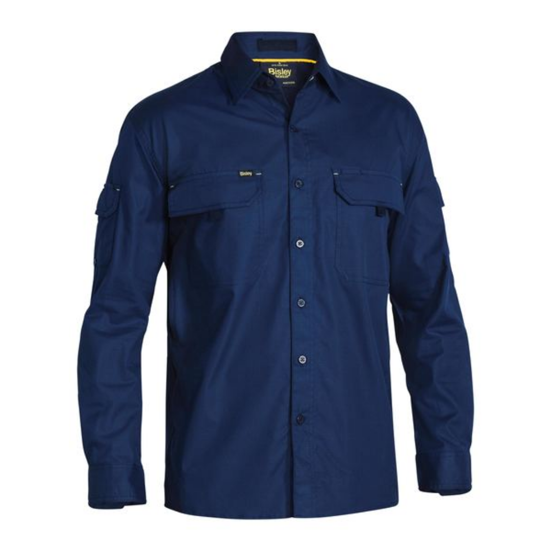 Bisley Men's X-Airflow Rip Stop Shirt L/Sleeve BS6414