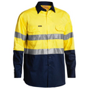 Bisley Men's Taped Hi Vis Closed Front Cool Lightweight Shirt BSC6896