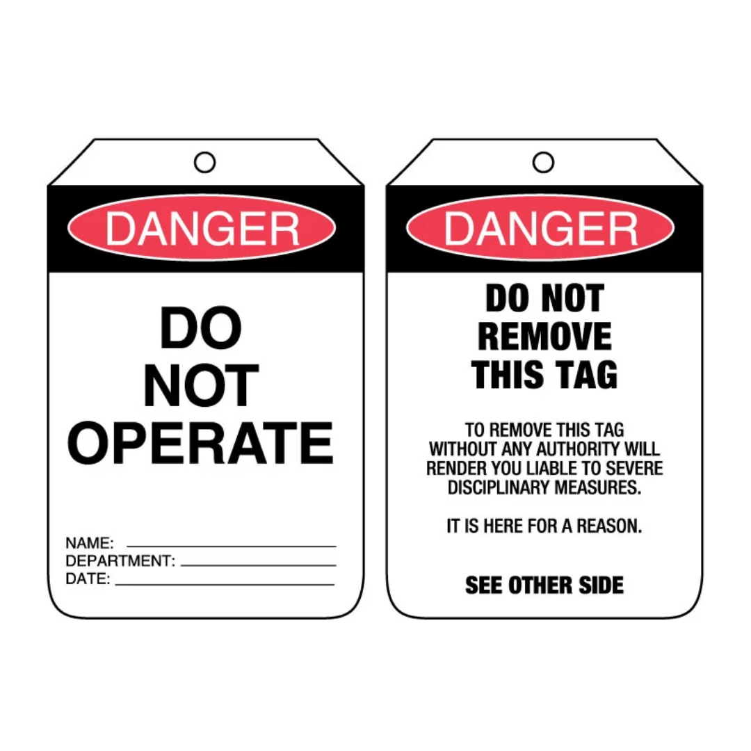 Heavy Duty PVC Labels - PK 25