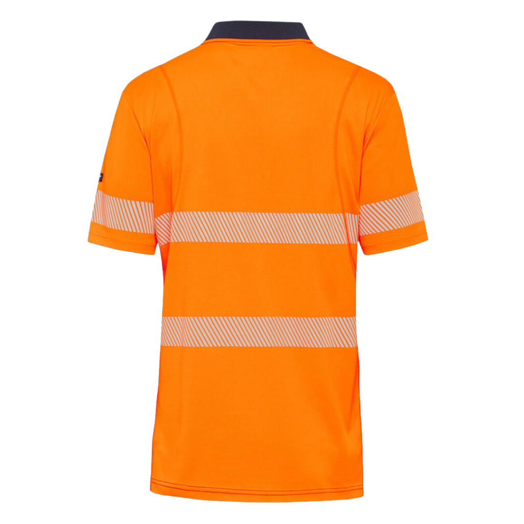 K54215* King Gee Men's WC HF Spliced Polo S/S Taped