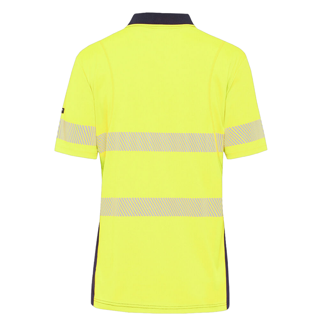 K54215* King Gee Men's WC HF Spliced Polo S/S Taped