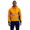 K55054* King Gee Men's Hi Vis Reflective Pull Over Hoodie