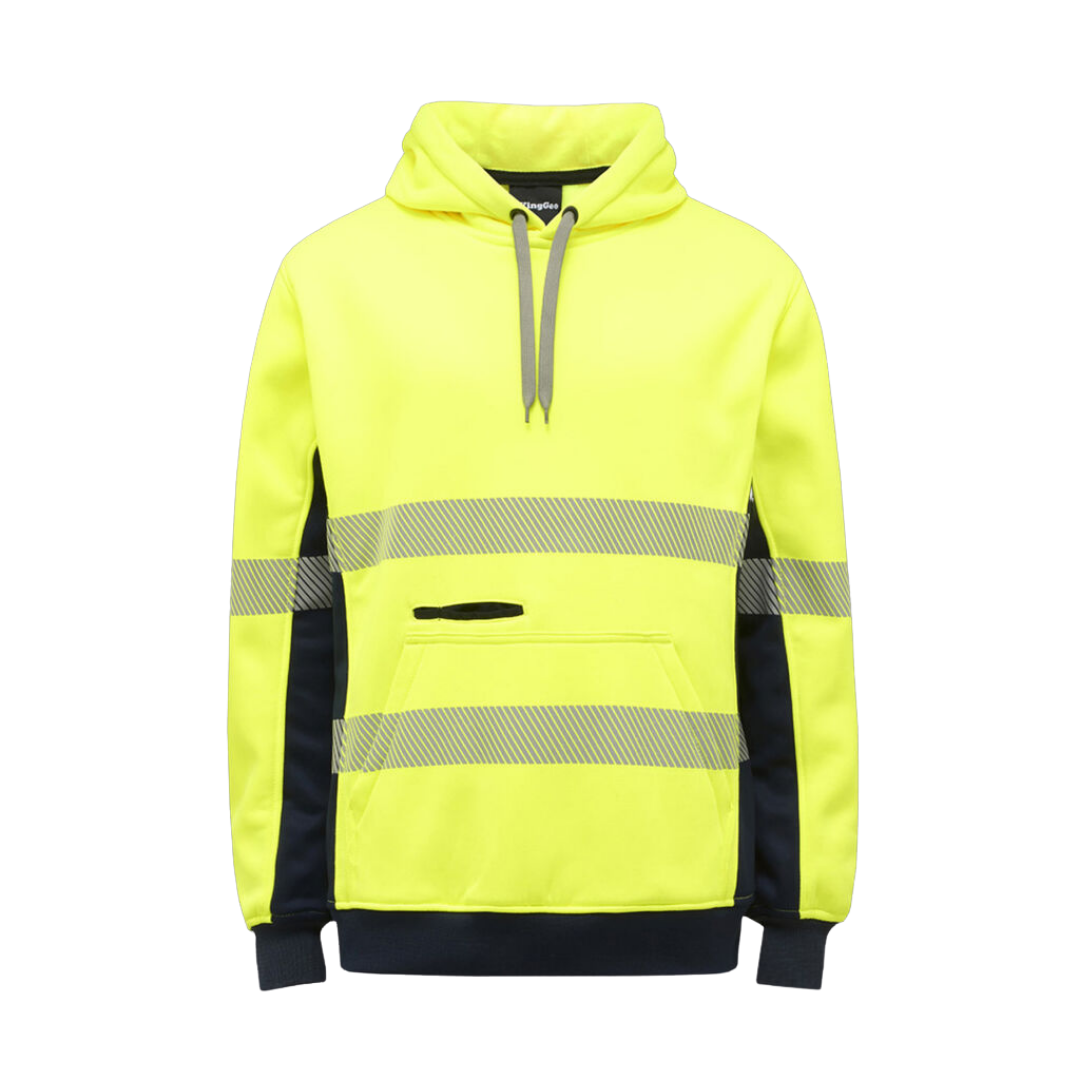 K55054* King Gee Men's Hi Vis Reflective Pull Over Hoodie
