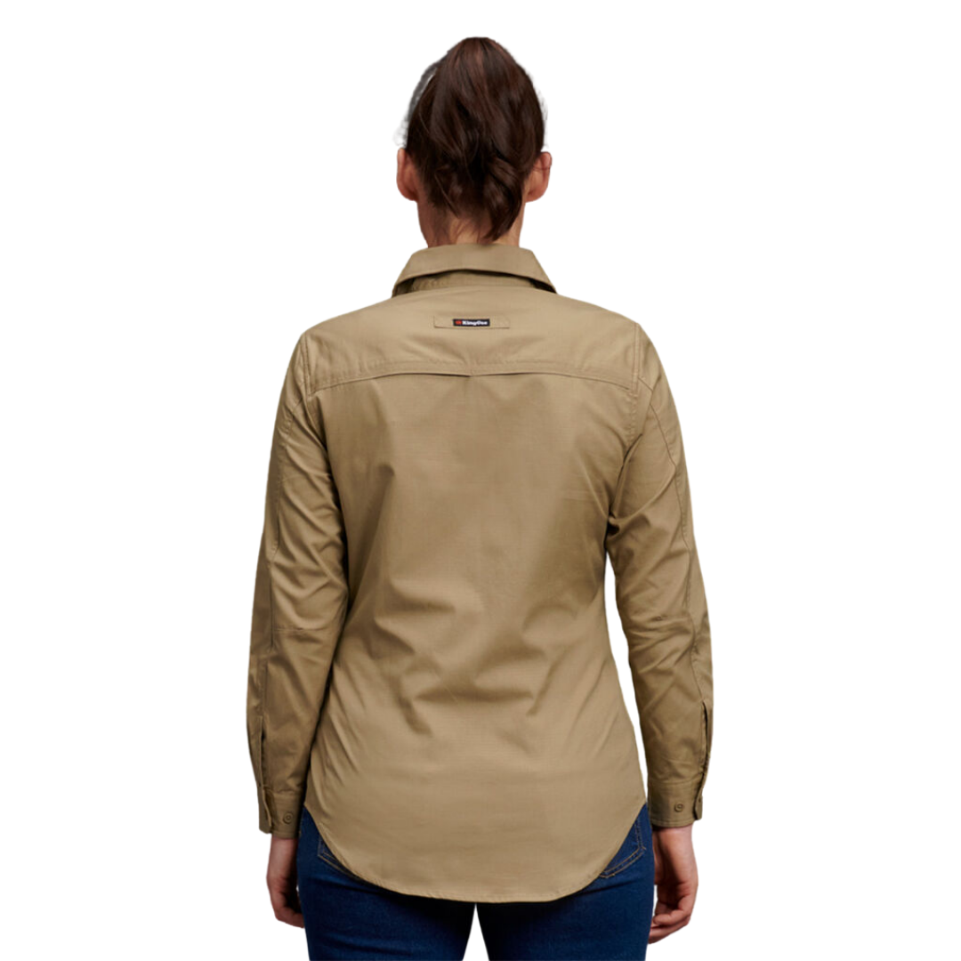 K69880* King Gee Ladies Workcool 2 Shirt Long Sleeve