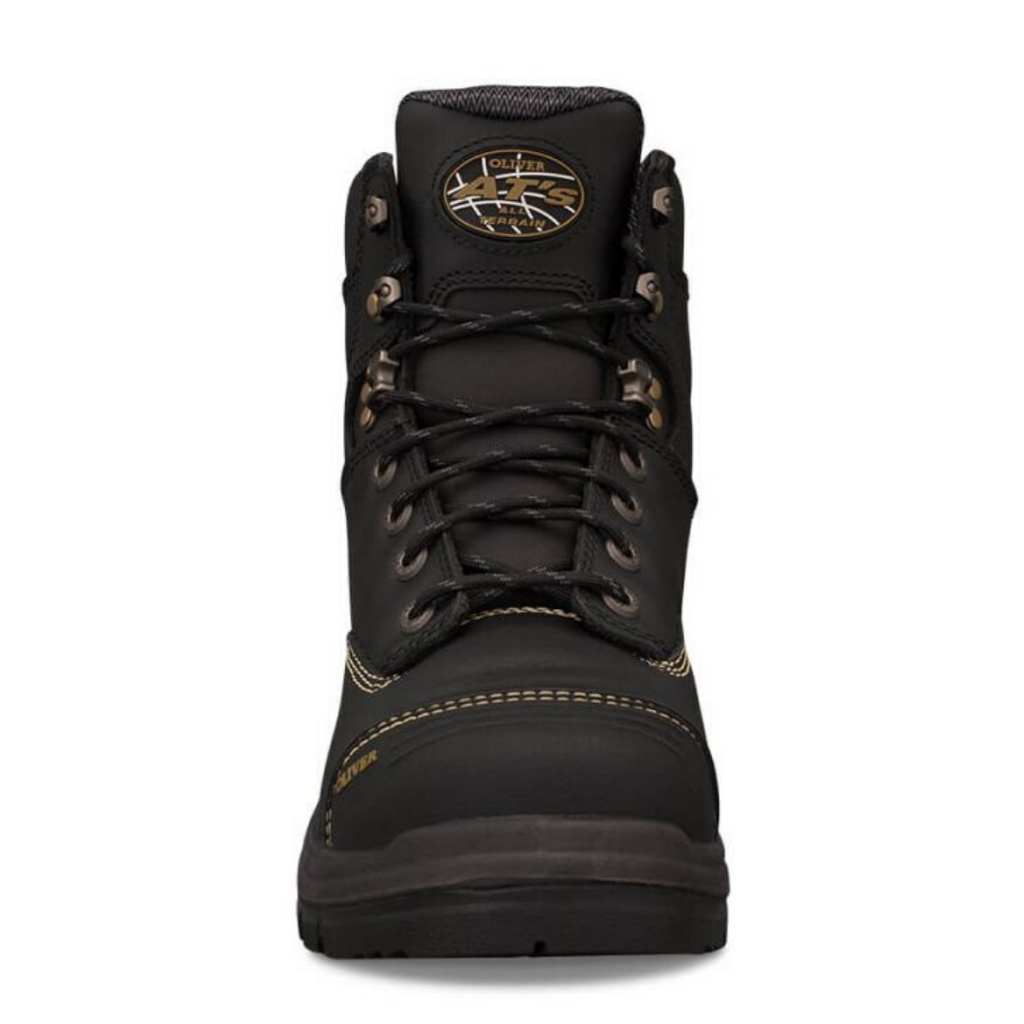 O55345 Oliver Men's Lace Up Safety Boot - Black
