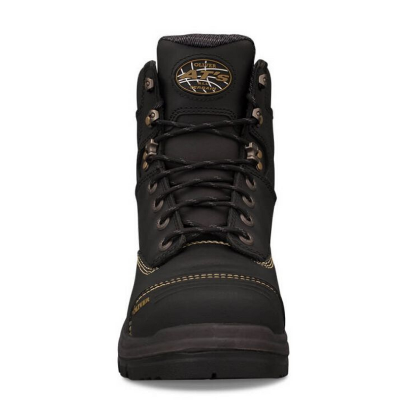 O55345  Oliver Men's Lace Up Safety Boot - Black