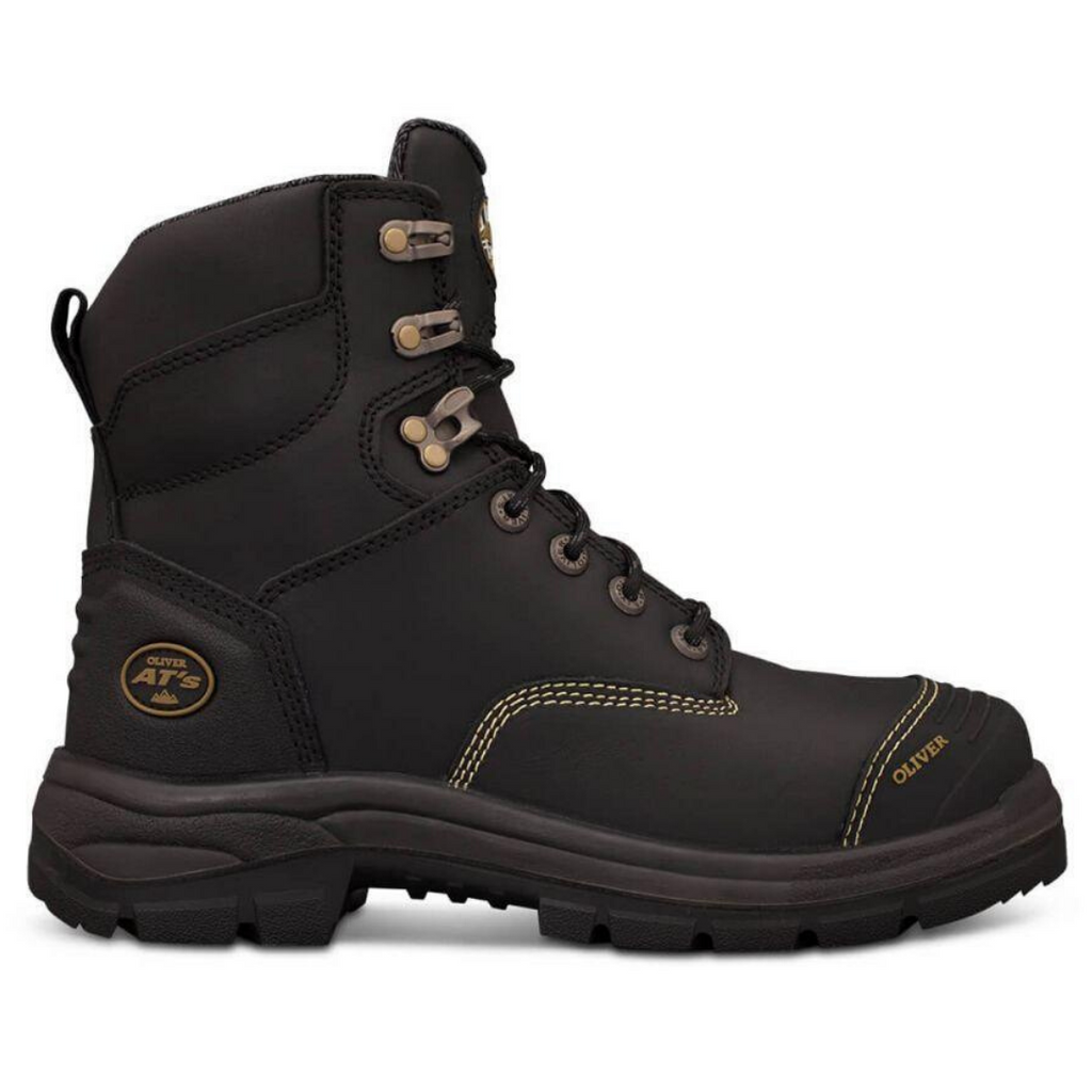 O55345 Oliver Men's Lace Up Safety Boot - Black