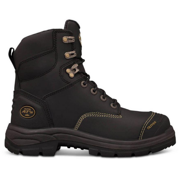 O55345  Oliver Men's Lace Up Safety Boot - Black