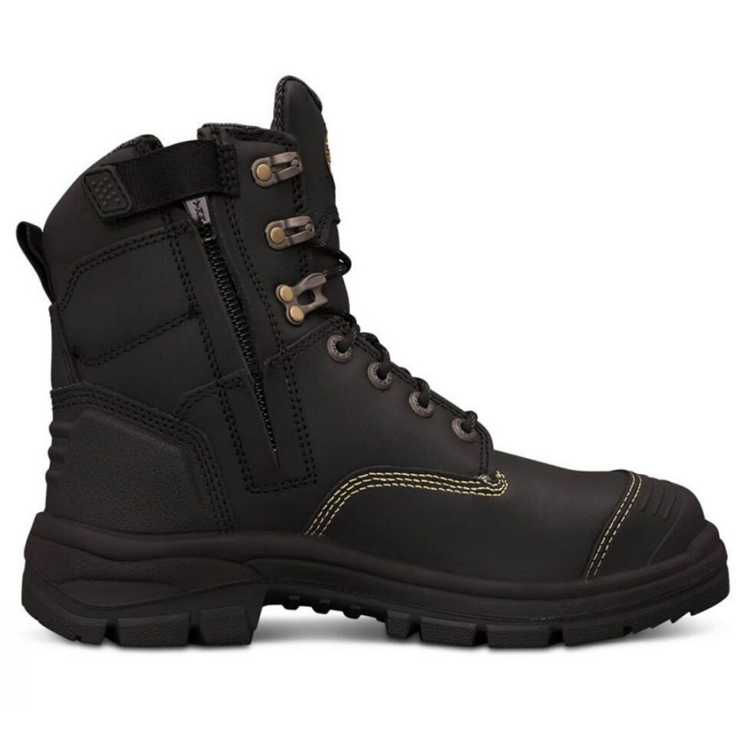 Oliver Men's Zip Sided Safety Boots- Black 55345Z