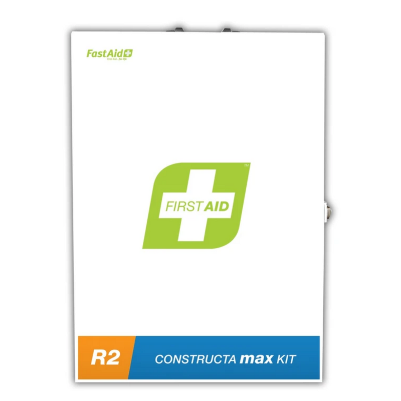 R2 Contructa Max First Aid Kit - Metal Wall Mount Cabinet FAR2C10