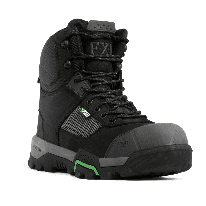 FXD WB1 Men's High Leg Lace up Zip Side Work Boot