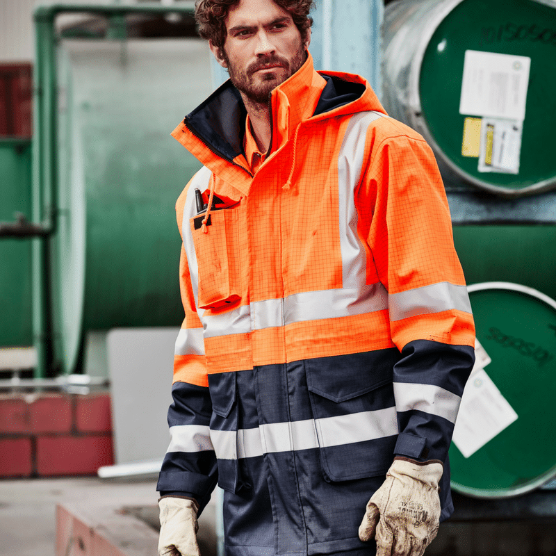 ZJ900* Syzmik - Men's FR Arc Rated Anti Static Waterproof Jacket MODATech® Fabric