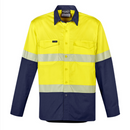 ZW229* Men's Rugged Cooling Hi Vis Segmented Tape L/S Shirt